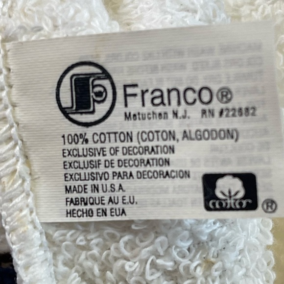 NWT Holiday 3 Piece Bath Set - Bath Towel, Hand Towel, Wash Cloth 100% Cotton - Picture 5 of 7